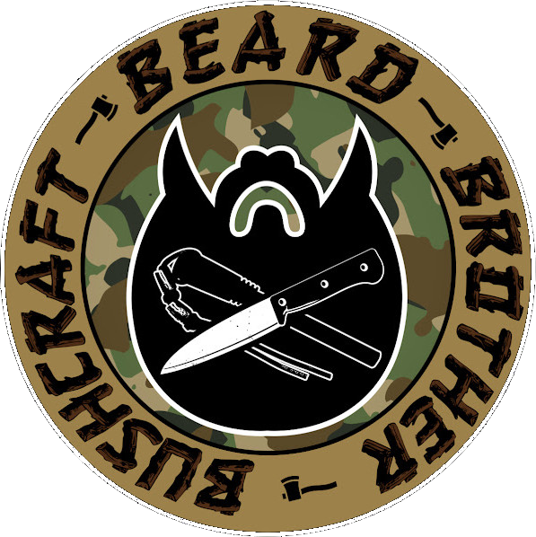 Beard Brother Bushcraft logo — bushcraft skills and outdoor survival, part of Hammer, Ash & Chrome